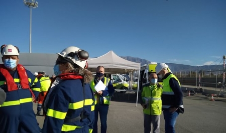 Simulacro realizado en el Puerto de Motril (JUNTA)