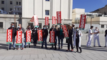 Imagen de al concentración (CCOO)