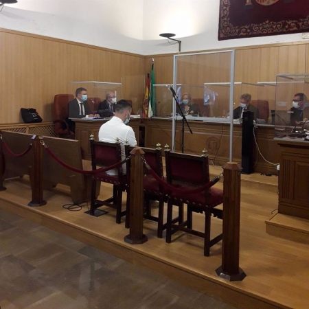 Primera sesión del juicio en la Audiencia de Granada contra el acusado de intentar asesinar a su expareja en los jardines del Triunfo (EUROPA PRESS) 