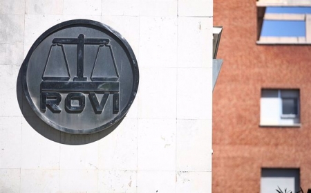 ogo de los Laboratorios Farmacéuticos Rovi en sus oficinas (EDUARDO PARRA / EUROPA PRESS)