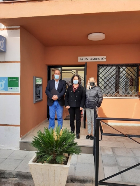 Imagen de la visita del Delegado Territorial a Agrón (JUNTA) 