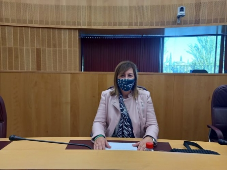 La portavoz de VOX en Diputación de Granada, Cristina Jiménez (VOX)