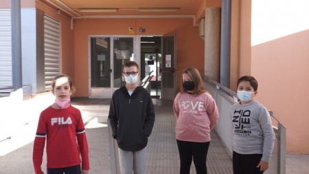 Algunos de los niños que aparecen en el vídeo (AYTO. VEGAS DEL GENIL)