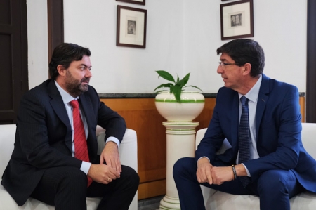 Joaquín López Sisto junto a Juan Marín (CIUDADANOS) 