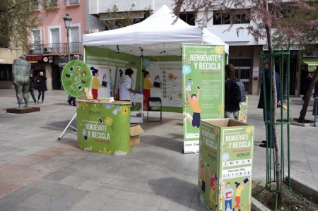 Campaña `Green Week` por el reciclaje, en la Fuente de las Batallas, en imagen de archivo (AYUNTAMIENTO)