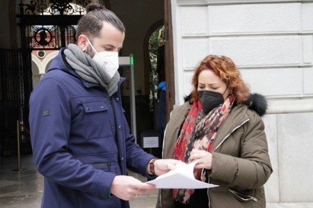 Mari Carmen Pérez y Jesús Fernández (IU)