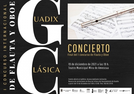 Cartel de la Final del I Concurso Internacional de Flauta y Oboe (AYTO. GUADIX)