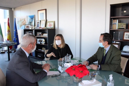 La consejera de Fomento, Infraestructuras y Ordenación del Territorio, Marifrán Carazo, se reúne con la Plataforma por las Infraestructuras de la Costa Tropical de Granada (JUNTA DE ANDALUCÍA)