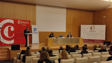 Gerardo Cuerva durante su intervención (CÁMARA GRANADA) 