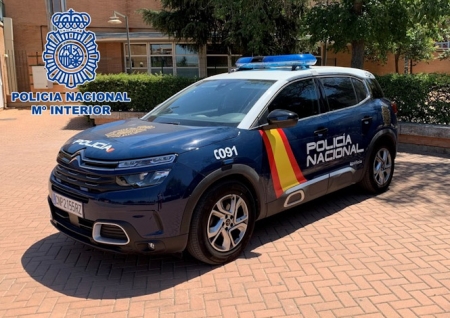 Imagen de un vehículo policial (POLICÍA NACIONAL) 