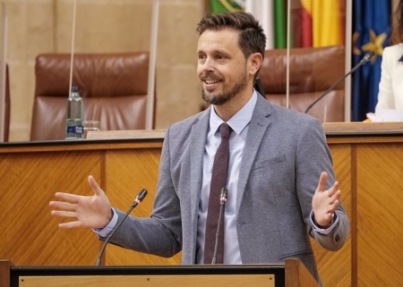 El diputado del PSOE-A Juan José Martín Arcos, en una imagen de archivo en el Pleno del Parlamento de Andalucía (ALFREDO DE ANCA/PARLAMENTO DE ANDALUCÍA) 
