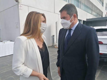Concha Insúa y Gerardo Cuerva durante su reunión (CIUDADANOS) 