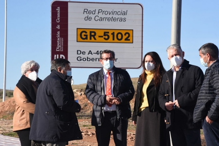 Visita de la Diputación de Granada a la carretera que conecta con la localidad de Gobernador tras las mejoras realizadas (DIPUTACIÓN DE GRANADA) 