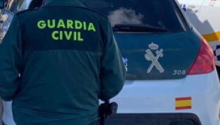 Un agente de la Guardia Civil de espaldas y junto a un vehículo oficial del cuerpo, foto de recurso (GUARDIA CIVIL)