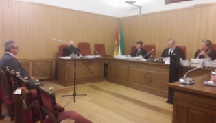 Primera sesión del juicio en julio de 2019 en la Audiencia de Granada contra el coronel acusado de narcotráfico (EUROPA PRESS)