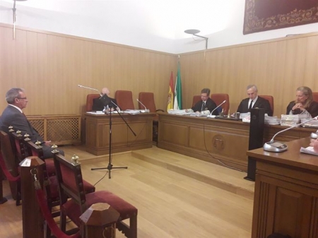 Primera sesión del juicio en julio de 2019 en la Audiencia de Granada contra el coronel acusado de narcotráfico (EUROPA PRESS)