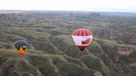 Globos aeroestáticos sobre el Geoparque (DIPGRA)