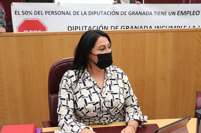 La Diputada Provincial de Unidas Podemos,  Alejandra Durán (UNIDAS PODEMOS)