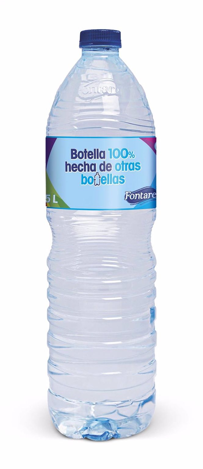 Fontarel comienza el año envasando toda su producción en botellas hechas a partir de materiales 100% reciclados (FONTAREL) 