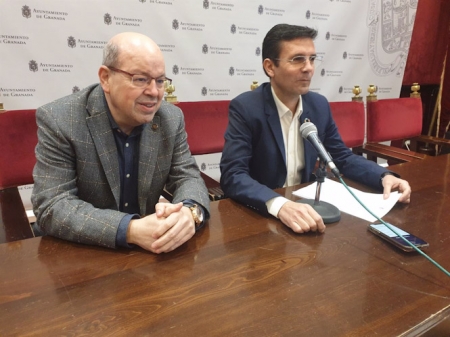Francisco Cuenca y Francisco Herrera en rueda de prensa en imagen de archivo (PSOE)