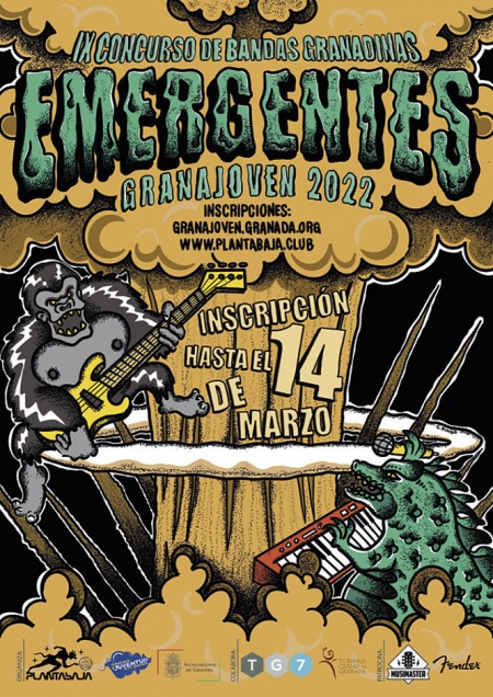 Cartel de emrgentes Granajoven 2022 (BORDERLINE MUSIC)