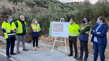 Imagen de la visita a la carretera A-4076  (JUNTA)