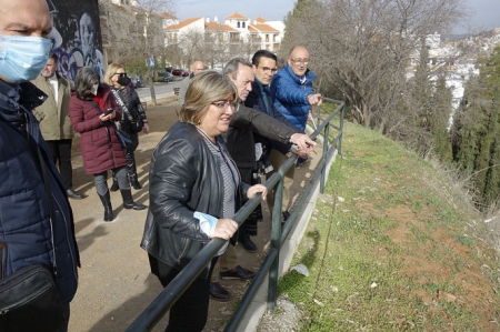 Imagen de la visita al barranco de la zorra (JAVER ALGARRA / AYUNTAMIENTO)