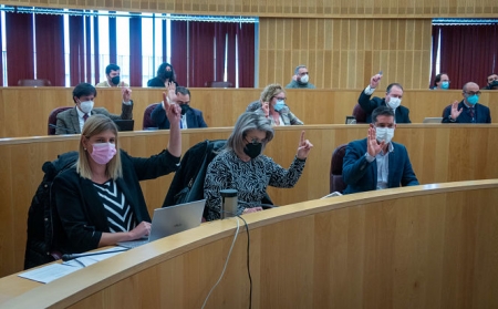 Grupo Popular durante el pleno de Diputación (PP)