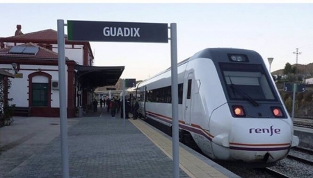 Estación de tren de Guadix (Granada), en imagen de archivo (AYUNTAMIENTO DE LORCA)