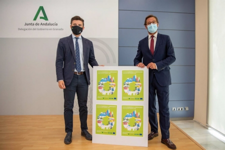 El director de Consorcio de Transporte Metropolitano, Jorge Saavedra, y el delegado de Fomento de la Junta, Antonio Granados, en imagen de archivo (JUNTA)
