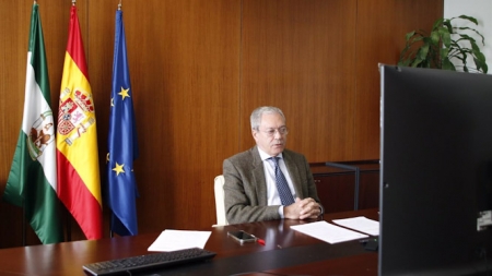 El consejero de Transformación Económica, Industria, Conocimiento y Universidades, Rogelio Velasco, en imagen de archivo (JUNTA DE ANDALUCÍA)