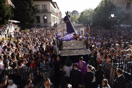Semana Santa Granada 2019. Procesión de Nuestro Padre Jesús del Gran Poder (ÁLEX CÁMARA / EUROPA PRESS)