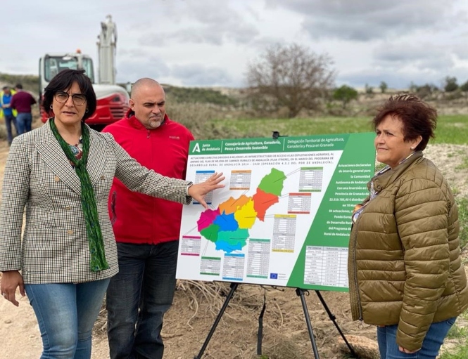 La Junta comienza la primera fase del Plan Itínere que prevé mejorar 46 caminos rurales en 36 municipios de la provincia de Granada (JUNTA DE ANDALUCÍA) La Junta comienza la primera fase del Plan Itínere que prevé mejorar 46 caminos rurales en 36 municipios de la provincia de Granada (JUNTA DE ANDALUCÍA)