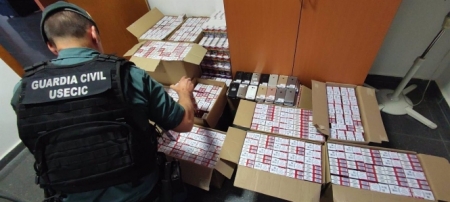 Tabaco intervenido en un control de la Guardia Civil en Guadix (GUARDIA CIVIL)