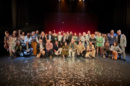 todos los premiados y entregadores de los Lorca 2022, en el Teatro Alhambra (JOSÉ ALBORNOZ /ACADEMIA AAEEA) 