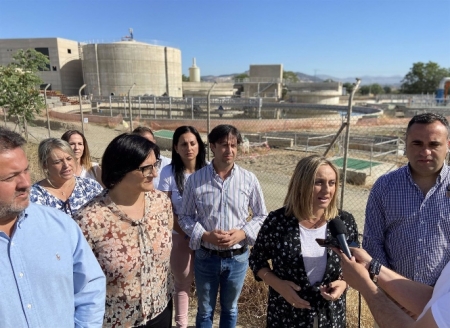 La candidata del PP de Granada en las elecciones del 19J, Marifrán Carazo, visita las obras de la EDAR de Los Vados (PP) 