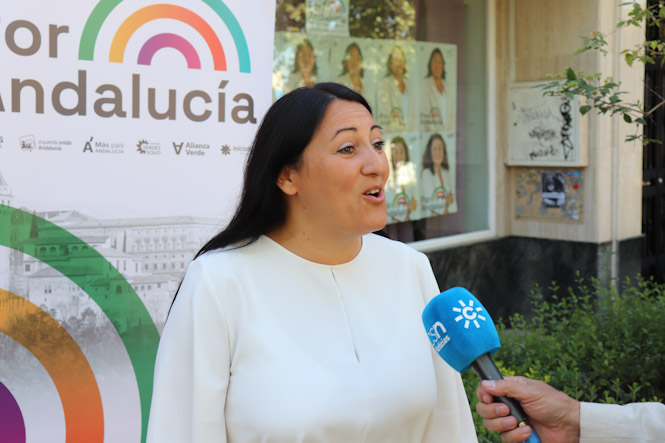 La candidata de `Por Andalucía`` , Alejandra Durán (POR ANDALUCÍA)