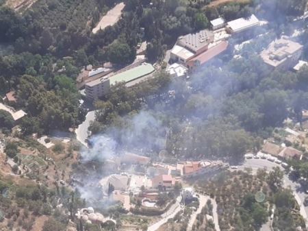 Imagen de archivo del incendio en el término municipal de Lanjarón (TWITTER INFOCA)