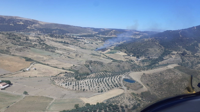Incendio forestal en Alhama de Granada (INFOCA) 