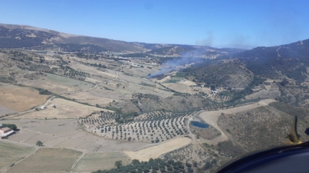 Incendio forestal en Alhama de Granada (INFOCA) 