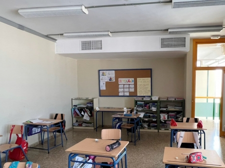Aula de un centro educativo de la provincia (JUNTA)
