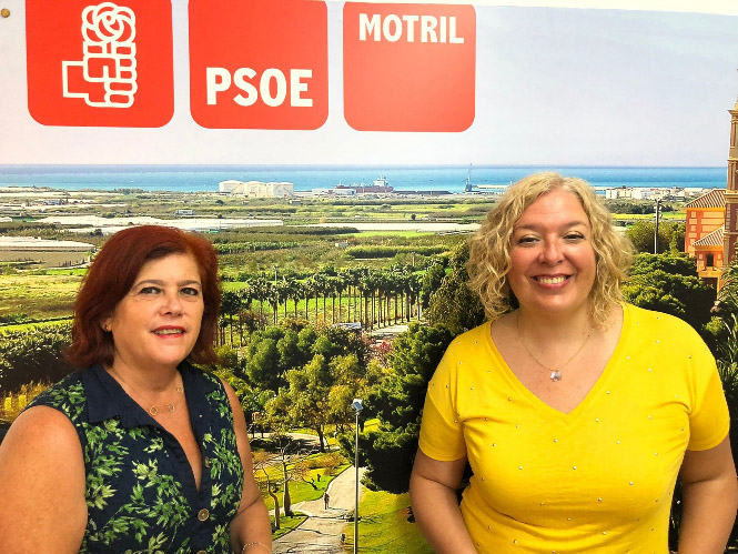 Elvira Ramón y Flor Almón (PSOE) 