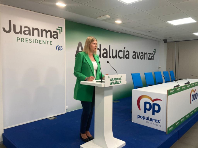 La portavoz del PP en Diputación, Inmaculada Hernández (PP) 