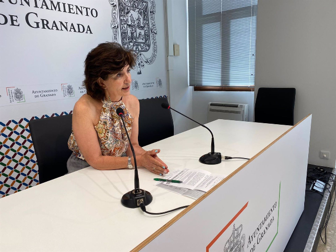 Elisa Cabrerizo, de UP en el Ayuntamiento de Granada, en imagen de archivo (UP) 