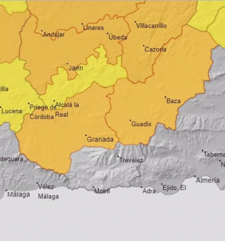 Alerta amarilla por tormentas en Guadix y Baza (TWITTER DE EMERGENCIAS 112 ANDALUCÍA) 