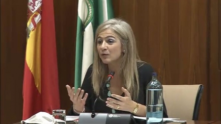 La Consejera de Educación,  Patricia del Pozo (PARLAMENTO DE ANDALUCÍA) 