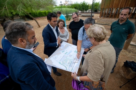 Imagen de la visita a las obras del Parque Zen (AYTO. GRANADA) 