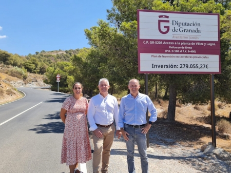 Imagen de la visita a la carretera de Vélez Benaudalla (DIPGRA)