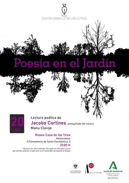 Cartel de Poesía en el Jardín (JUNTA)