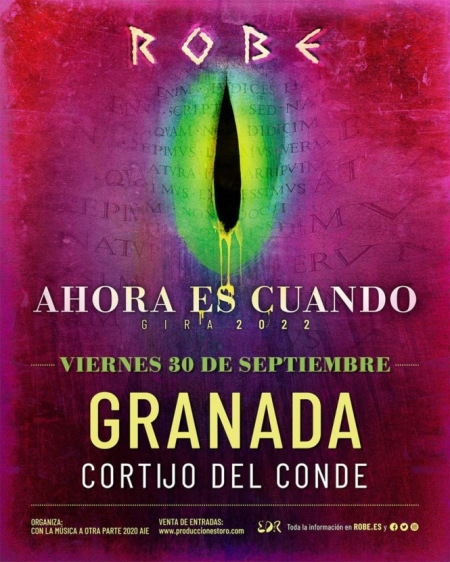 Robe actuará en Granada (WILD PUNK)